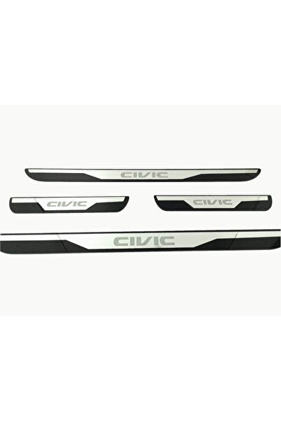Great Master Fd7 Honda Civic 2012-2017 Pleksi Kapı Eşiği Basamak Çıtası Takım...
