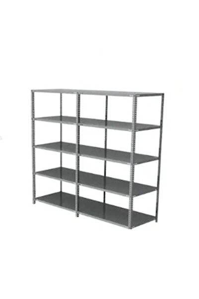 Mekoraf 43 X 93 2 Metre 5 Katlı 2 Ünite Raf Sistemi