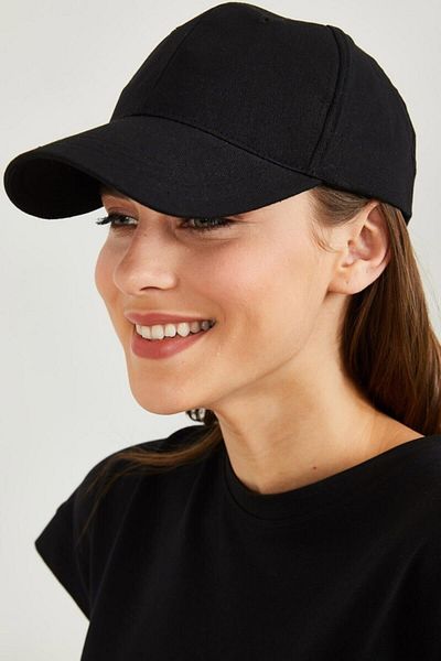 Zirve Women's Solid Color Hat Black
