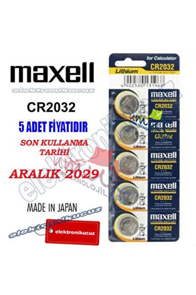 Umut Bilisim Tek 3 Volt Cr2032 Lityum Düğme Para Pil (bios-kepenk-kumanda-hes...