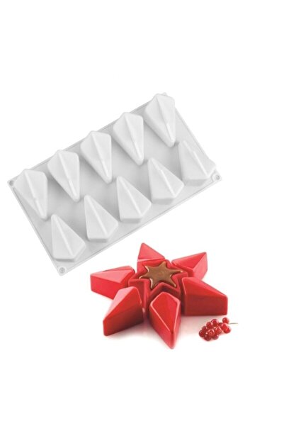 PASTRY PLANET Üçgen Dilim Silikon Kek ve Mousse Kalıbı