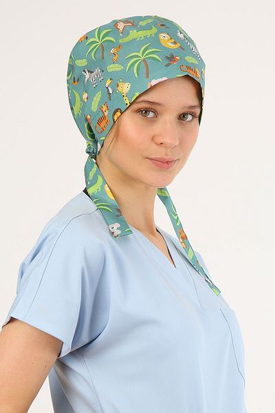 Owlet Medikal Forest Patterned Surgical Hijab Bonnet