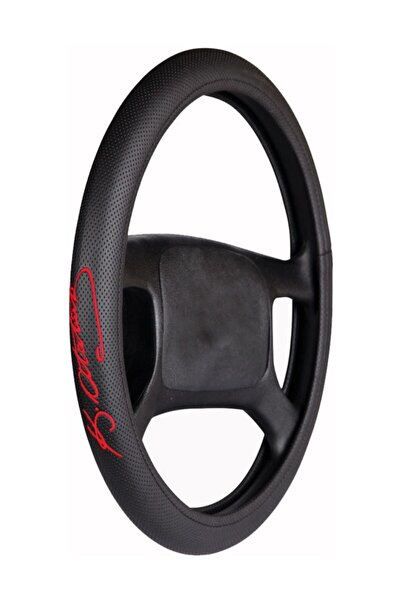 Fox Nakış Model Kemal Atatürk İmzalı Geçmeli Deri Direksiyon Kılıfı