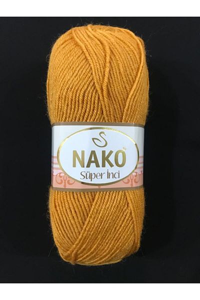 NAKO Πλεκτό νήμα χειρός Super Pearl - 10129 Mustard