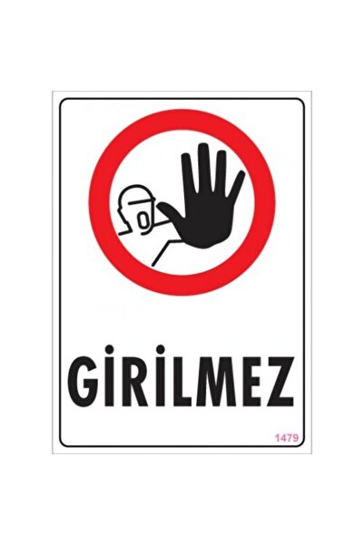 Yaya Trafiği Levhaları Izinsiz Girilmez 25x35 Cm Pvc Levha