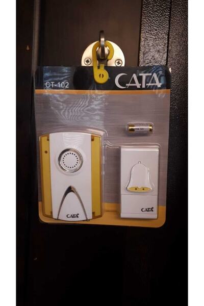 Cata Sarı Kablosuz Kapı Zili 102