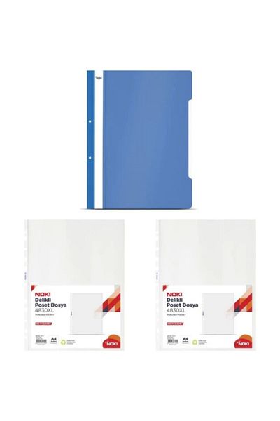 Noki Bag File Xl 2 X 100 Pieces + Eco Wire File Blue 50 Pieces