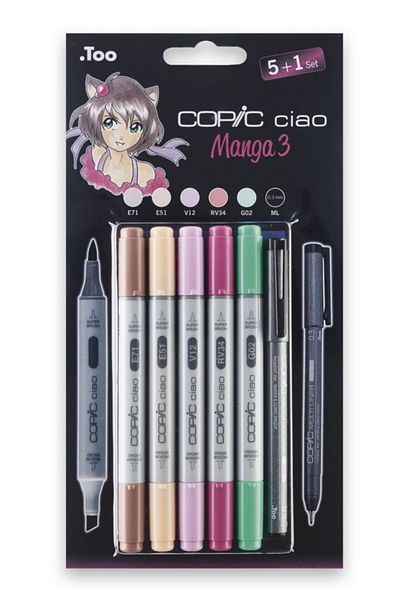 Copic Ciao 5 1 Set Manga 3