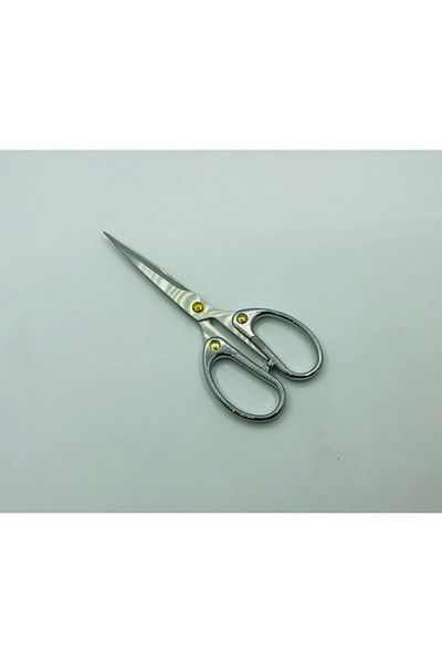OzanTuhafiye Classic Sewing Embroidery Promise Engagement Scissors M14 Silver