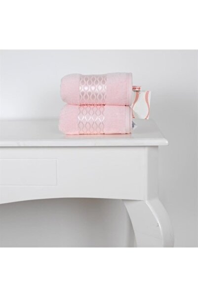 Özdilek منشفة إليسا قطنية لليدين والوجه مكونة من قطعتين - بودرة