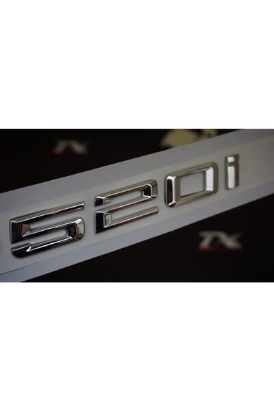 Generic Brand Bmw 520i Baggage Chrome Metal 3m 3d Lettering Logo