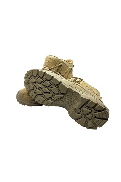 Scooter Μπεζ Δερμάτινες Ανδρικές Αδιάβροχες Μπότες Tactical P1492NBJ