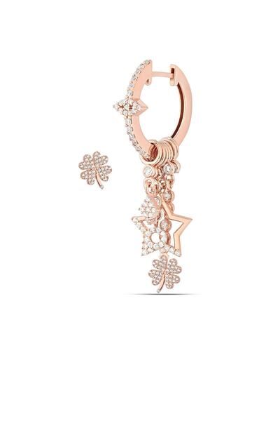 MySilvers Gümüş Yonca Şans Küpesi