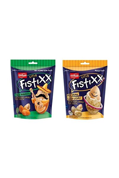 Tadım Fıstıxx Taco Baharatlı Ve Ekşi Krema Soğan Çeşnili 60 gr X2 Paket