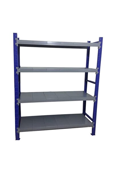 Mekoraf Lacivert 4 Katlı Raf 2 m
