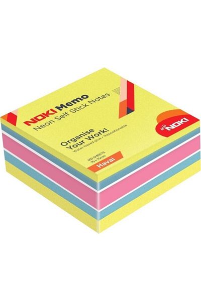 Noki Neon Adhesive Cube Block 75x75