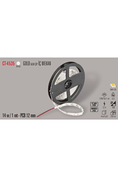 Cata Ct-4535 Iç Mekan Beyaz Gold Led Şerit(5 Mt)