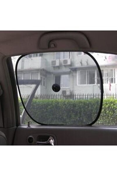 eryatex Parasolar pentru geam lateral pentru mașină, perdea de protecție solară, parasolar pentru geam lateral din spate pentru mașină, cu ventuză, 2 buc.