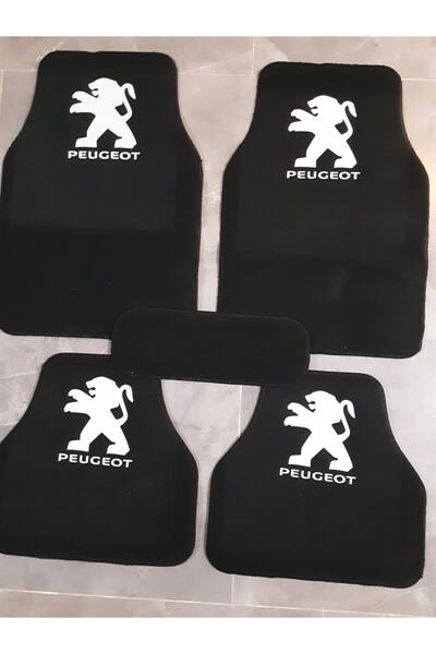 Genel Markalar 206 Logolu Siyah Halıfleks Paspas Seti