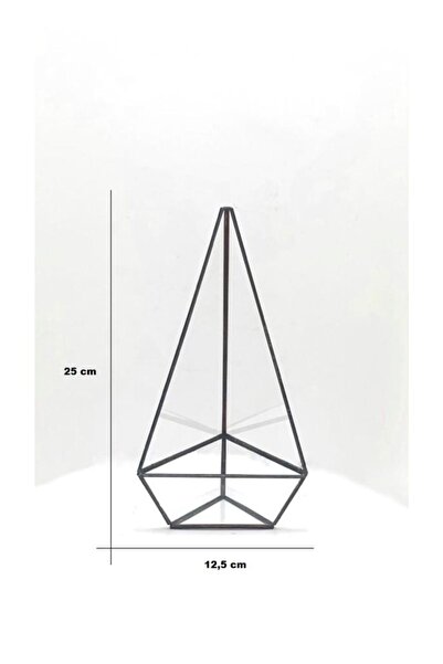 verteks Dekoratif Teraryum Geometrik Cam Fanus