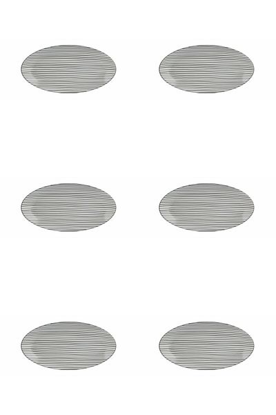 Porland Hope Boat Plate 31cm Set of 6