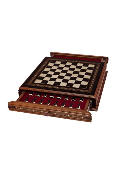 Helena Wood Art مجموعة الشطرنج الكلاسيكية| مجسم معدني (2629.blk.5014.gd)