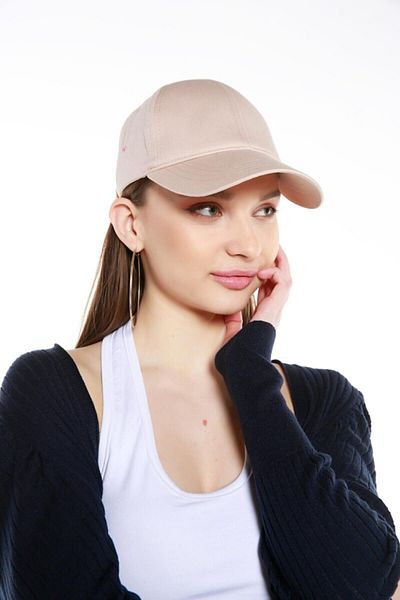 Zirve Women's Solid Color Hat Beige