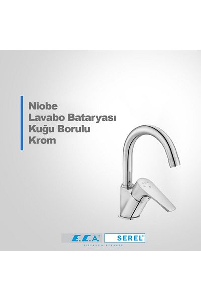 Eca Niobe Kupu Pipe Washbasin Faucet