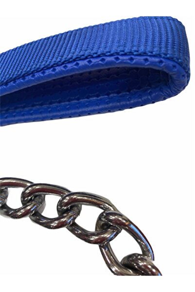 Royalist Blue Soft Handle Chain Leash 5 Mm X 120 Cm