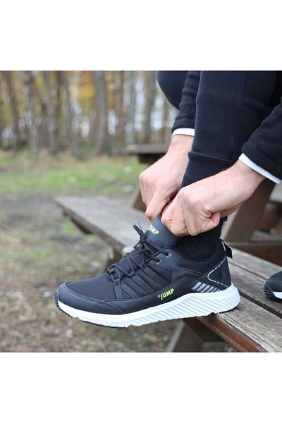 Jump 24865 Black - Neon Green Men's Sports Shoes