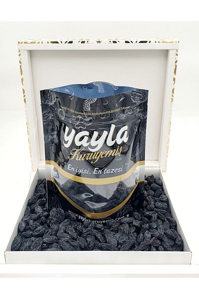 yayla kuruyemiş ظل العنب الأسود بدون بذور 250 جرام