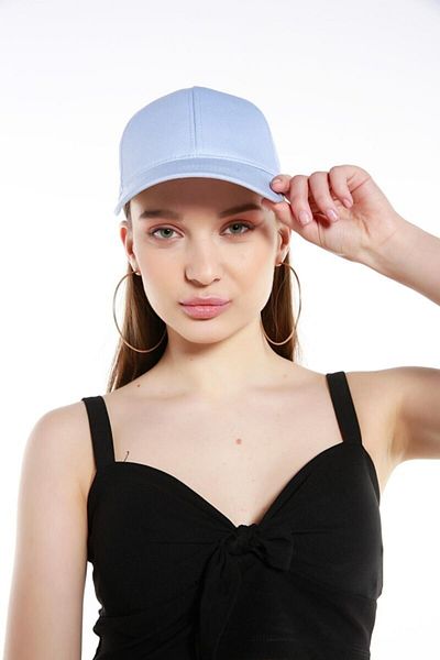 Zirve Women's Solid Color Hat Light Blue