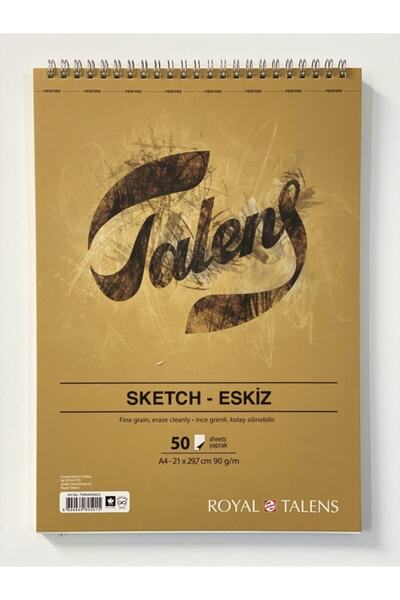 Talens Spiral Sketchbook - A4 - 90gr - 50 Sheets