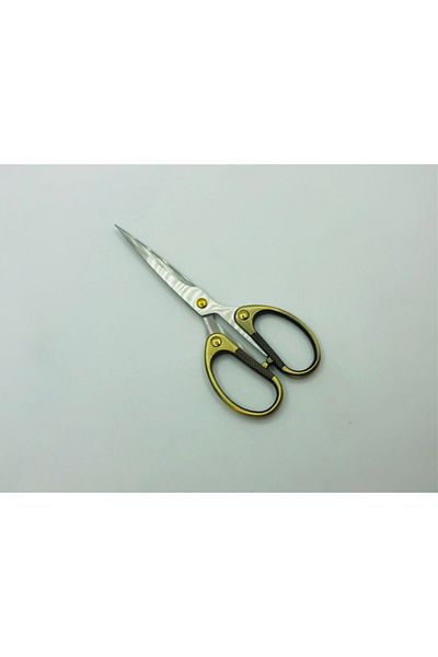 OzanTuhafiye Classic Sewing Embroidery Engagement Scissors M14 Bronze