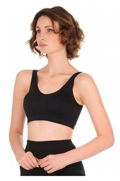 Form Time Подплатено черно бюстие минимайзер с широки презрамки 5051