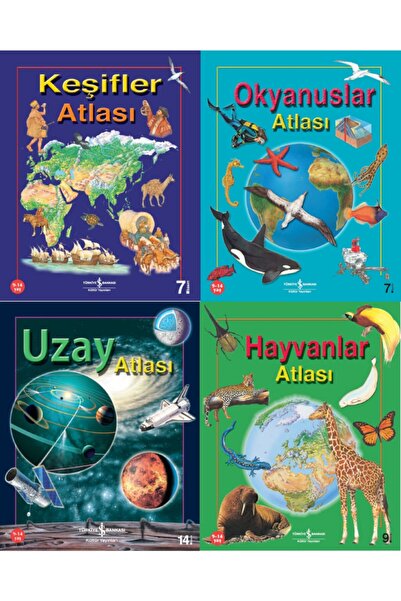 TÜRKİYE İŞ BANKASI KÜLTÜR YAYINLARI Çocuklar Için Büyük Boy Renkli Atlas Eti ...