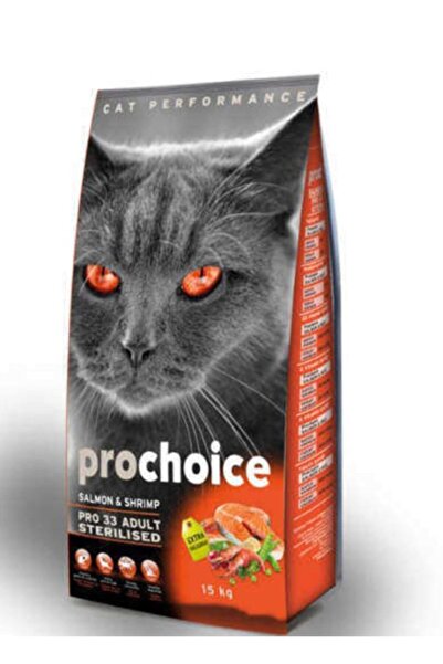ProChoice Pro Choice Pro 33 Sterilised Somonlu Karidesli Kedi Maması 15 Kg