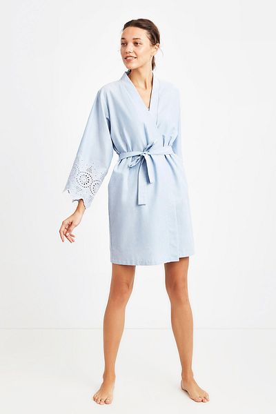 Penyemood Rochie albastră din bumbac pieptănat - Mood 9023 SABHLK
