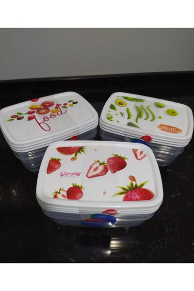 HOBBY LİFE ديكو بوكس ​​حاوية تخزين 3 قطع 1.2 لتر