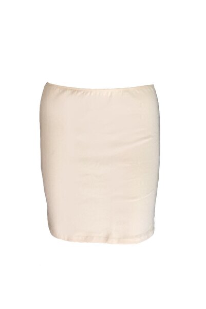 imer Γυναικείο μπεζ Modal Short Skin Jupon