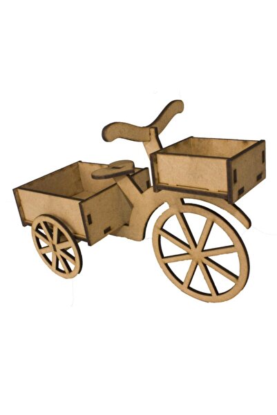 Joy and Toys Jk6 Ahşap Ev+bisiklet+minyatür Ev Eşyaları Boyama Seti Aktivite