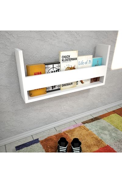 Emkawood Dream Montessori Hanging Bookshelf White