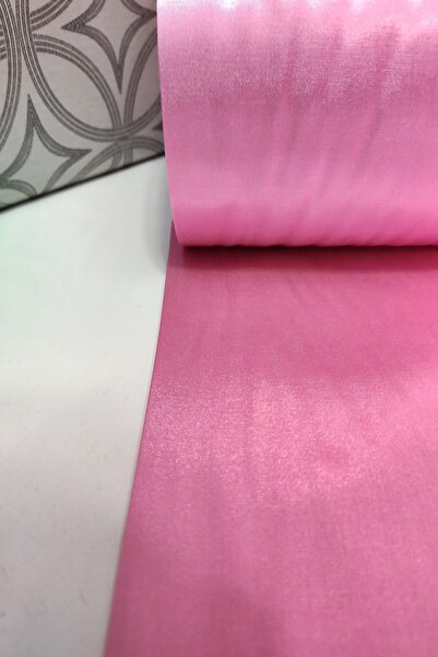 BEREKET PERDE Pembe Düz Renk 240 cm Eninde Parlak Pamuk Saten Kumaş