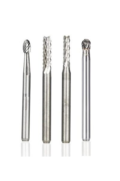 Depolife Cnc Freze Için Kesici Karbür Uç Seti Yoğun Çelik Ahşap Metal Alüminyum Pleksi Carbide Tungsten 4 Lü