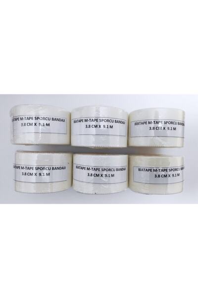 BiaTape M-tape Αθλητικός Επίδεσμος 6 τεμαχίων (3,8 εκ. X 9,1 μ. - 6 τεμάχια)