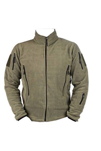 Ö ÖZMERT ASKERİ MALZEME Tactical Fleece Coat 5 Pockets Khaki Color Outdoor