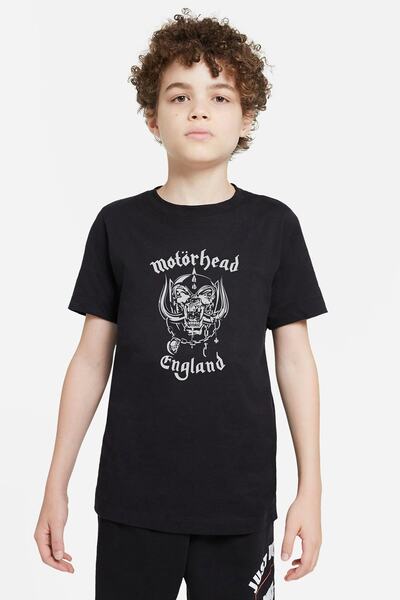 QIVI Unisex dečija crna majica Motörhead England Štampano