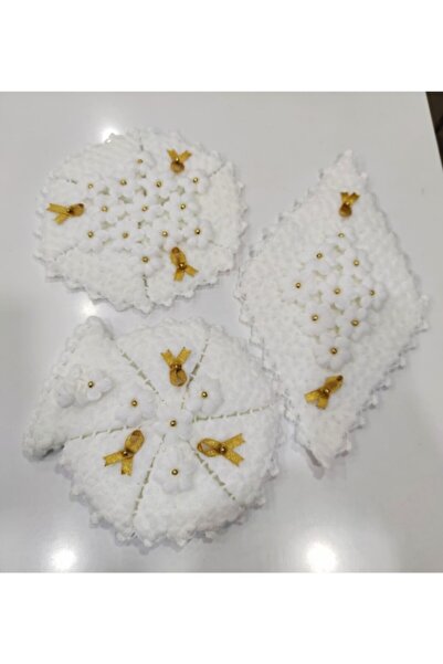 EZ HOME مجموعة من 3 ألياف محبوكة يدويًا