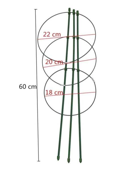 Bahçem Halkalı Bitki Destek Kafesi 60cm