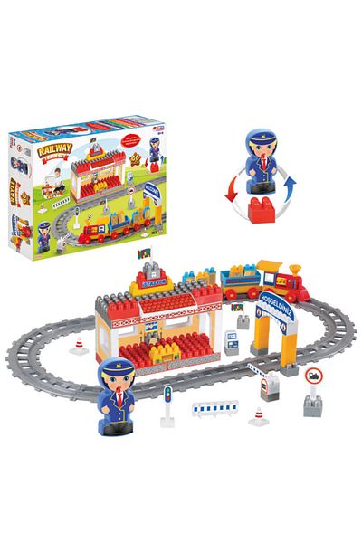 DEDE Rail Train Set 65 Pieces